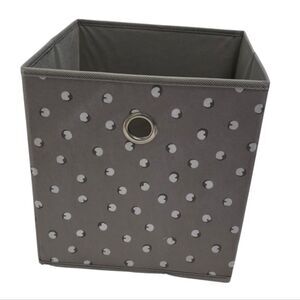 Set Of 4 Room Essentials Gray Fabric Cubes with Cotton Design